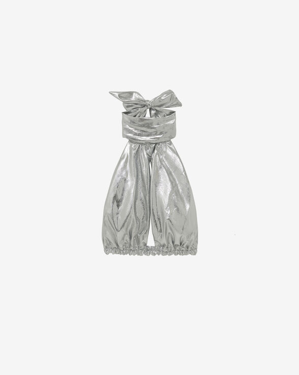SORYA SILVER SILK TOP