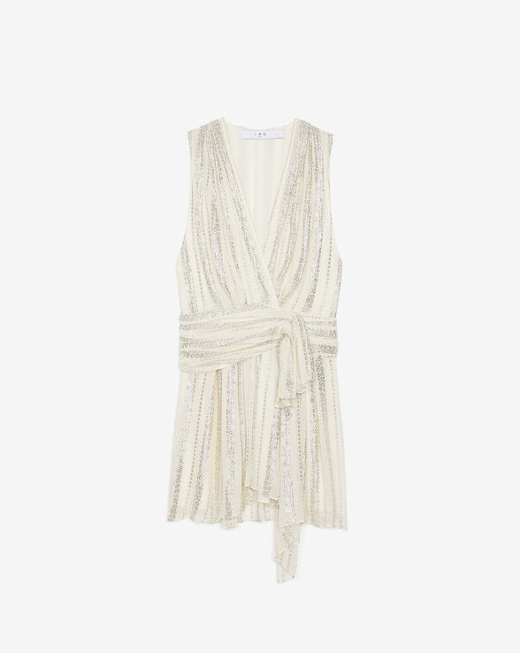 ROBE EN LUREX COL V VALENTA