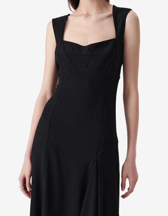 ASYMMETRICAL MIDI DRESS