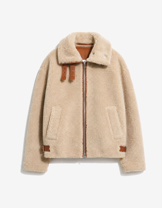 SHEARLING-LIKE EFFECT BLOUSON JACKET