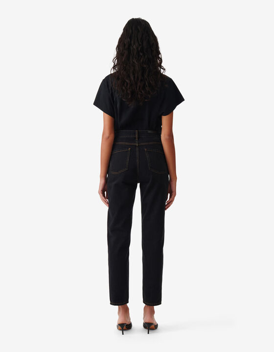 FADED SLIM CUT-OUT JEANS