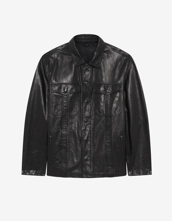GRANT LEATHER OVERSHIRT
