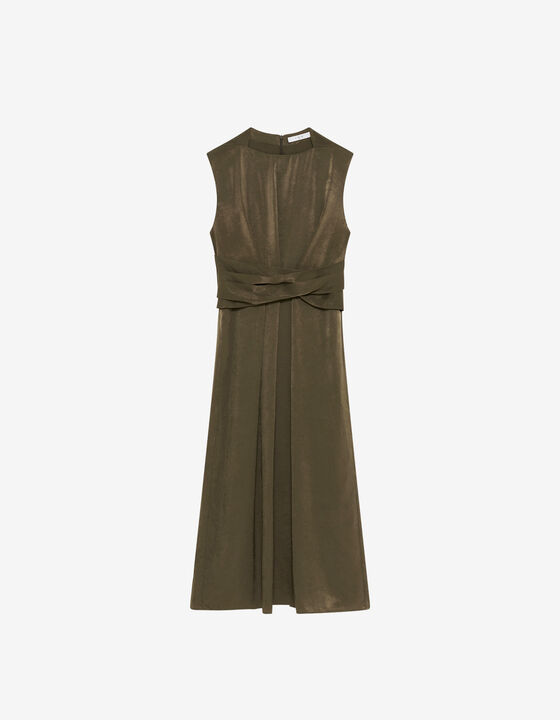 LONG PLEATED DRESS