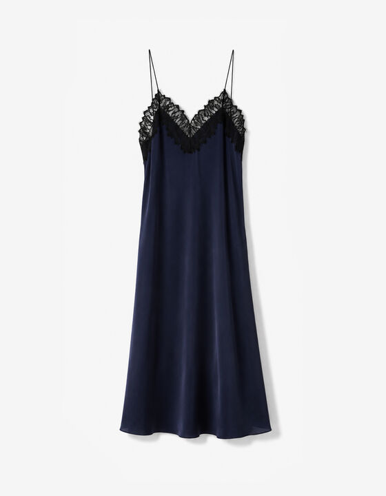 LONG SILK DRESS