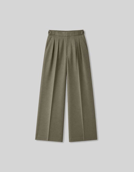 PANTALON LARGE EN SATIN