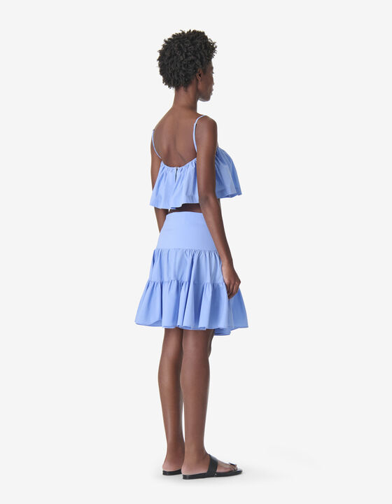 SHORT RUFFLED SKIRT