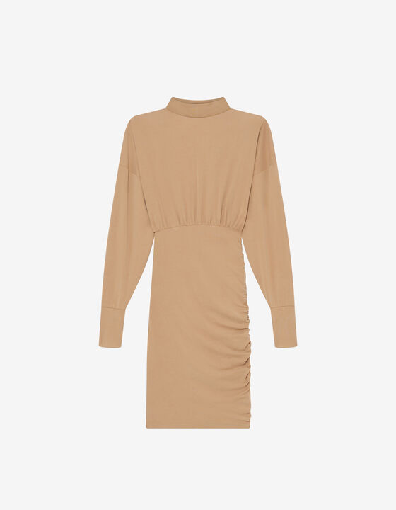 HIGH-NECK JERSEY DRESS