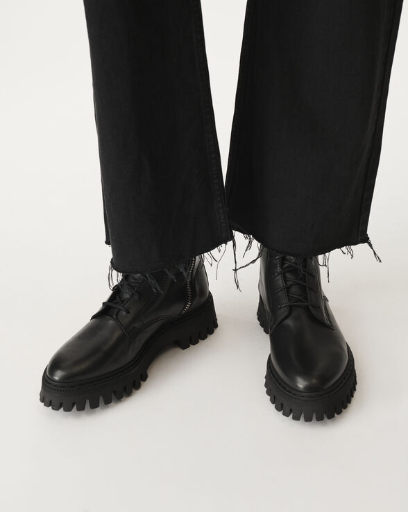 KOSMIC LACE-UP LEATHER BOOTS