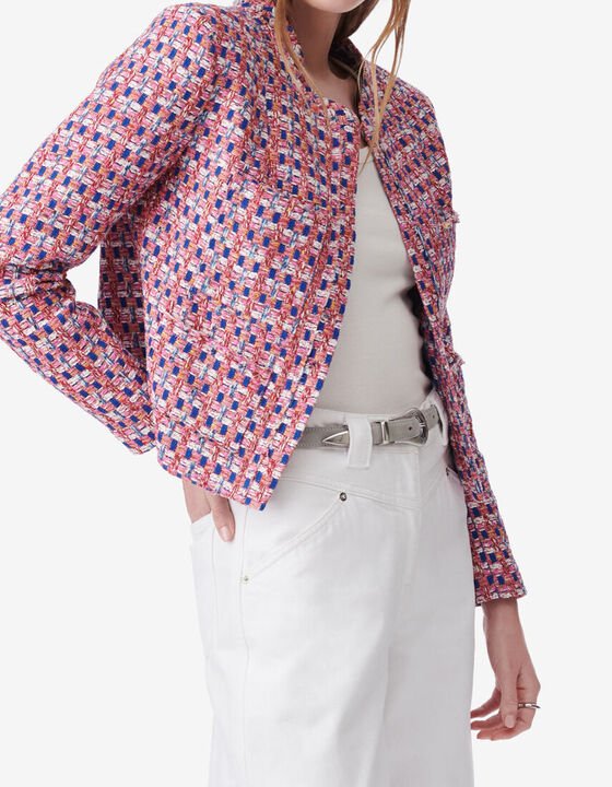 MULTICOLORED TWEED JACKET