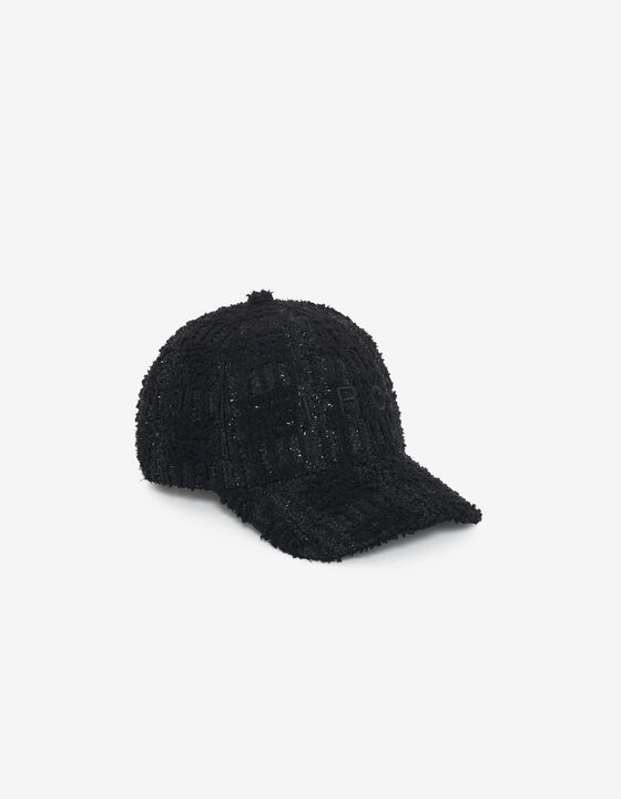 TWEED EMBROIDERED CAP