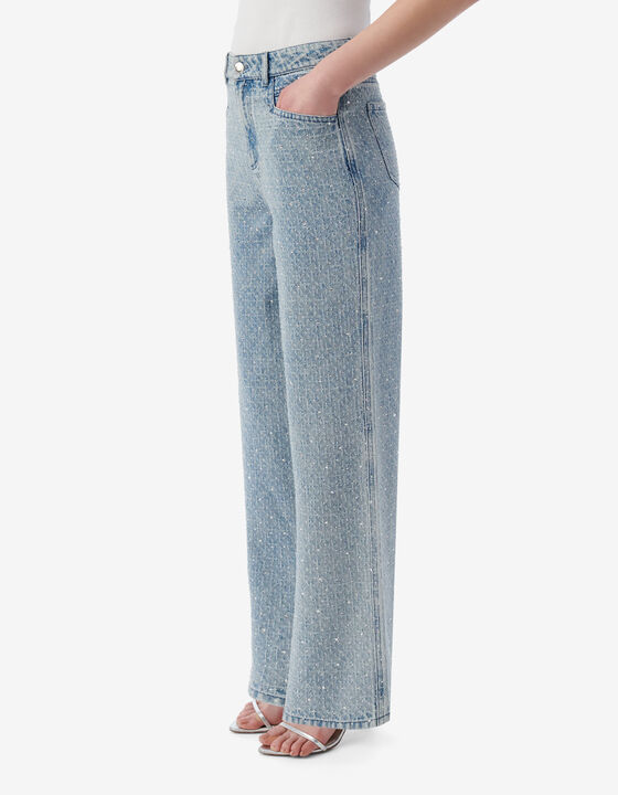 PANTALON À STRASS