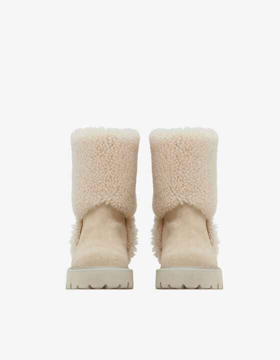 LEATHER AND SHEARLING BOOTS