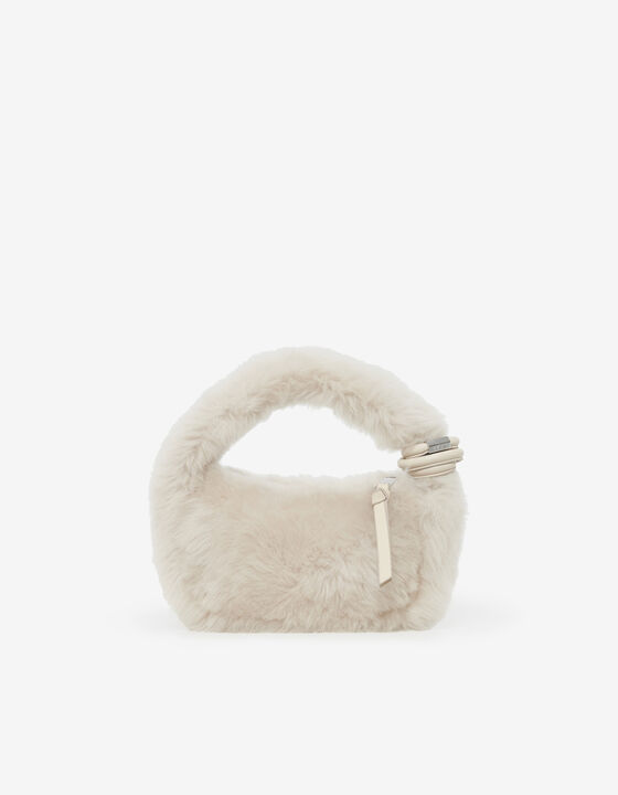 NOUÉ BABY FLUFFY LEATHER BAG