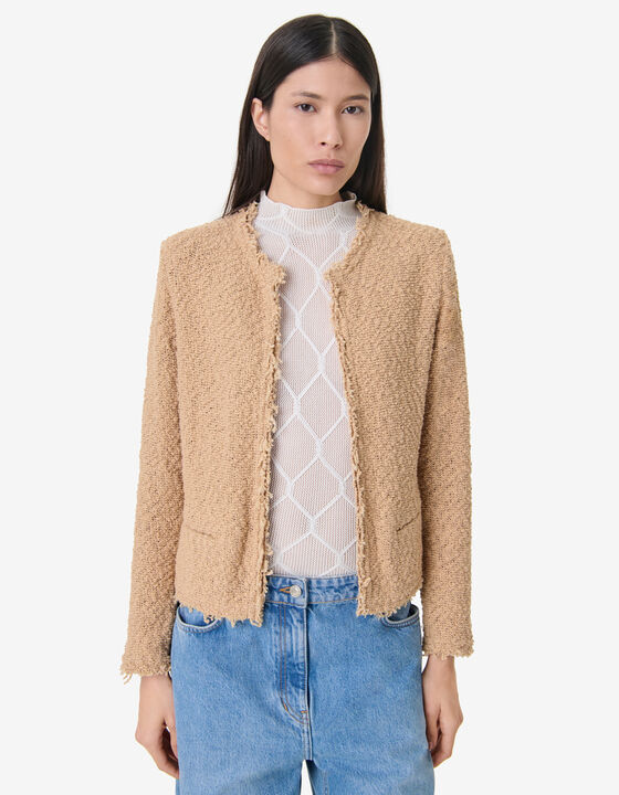 TEXTURED TWEED JACKET