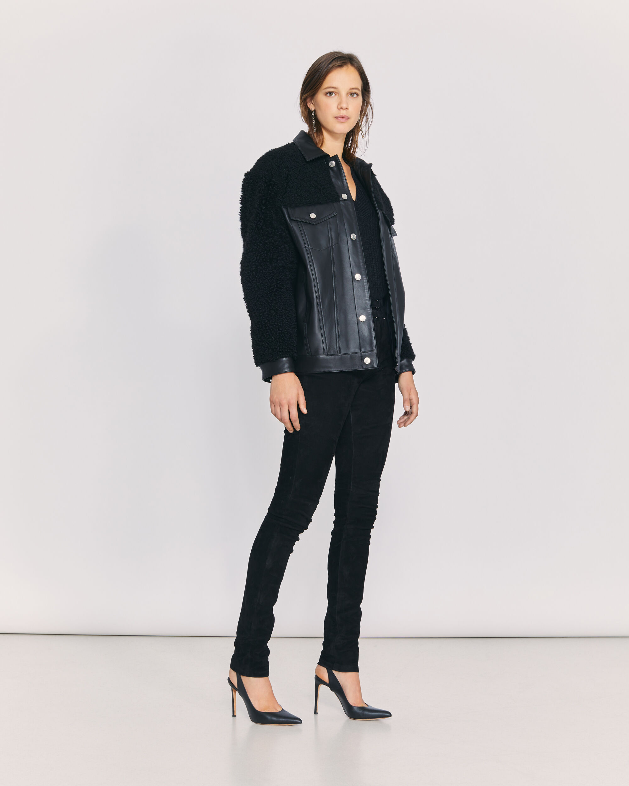 ジャケット IRO WF07 SHAVANI BLA01 Jackets Black IRO FALL WINTER 2020 COLLECTION | SHAVANI JACKET