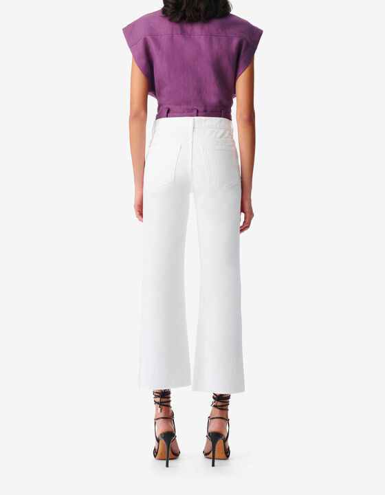 FLARED HIGH-RISE JEANS