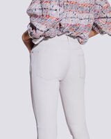 QUARTZ SKINNY SPLIT HEM LEATHER PANTS  image number null