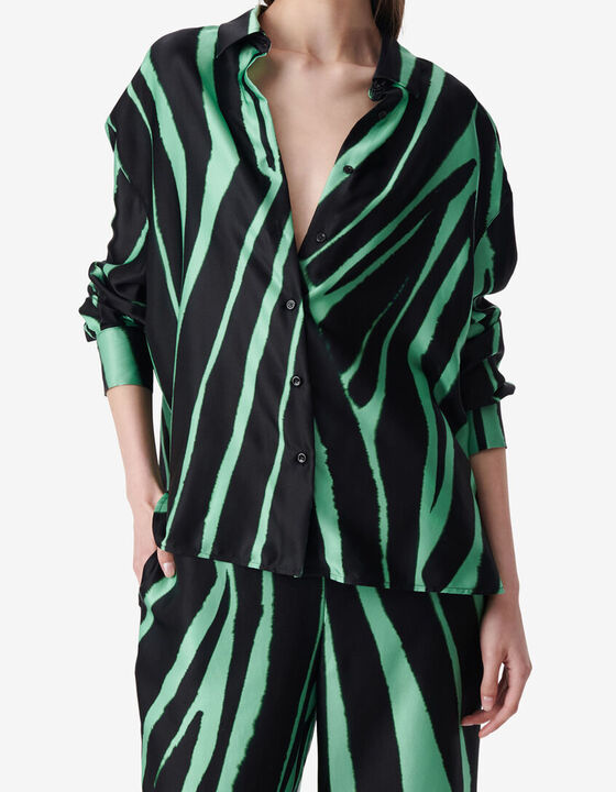 SILK PRINT SHIRT