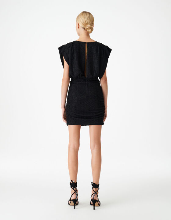 ROUND-NECK MINI DRESS