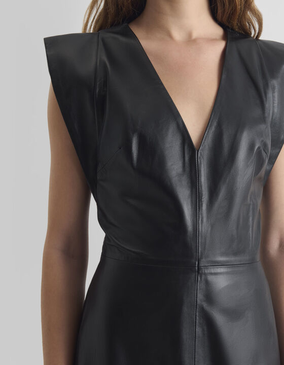 MIDI LAMBSKIN DRESS