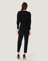 JENIE LONG SLEEVE PLEATED JUMPSUIT image number null