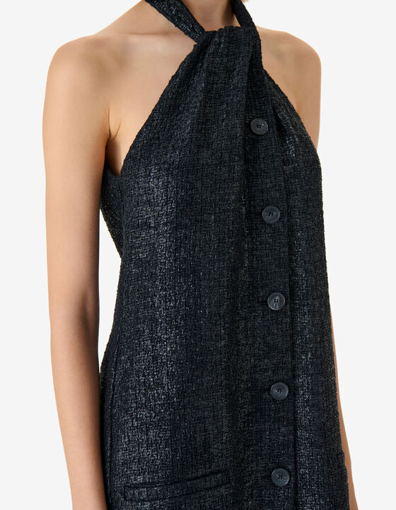 ROBE COURTE EN TWEED IRIS&Eacute;