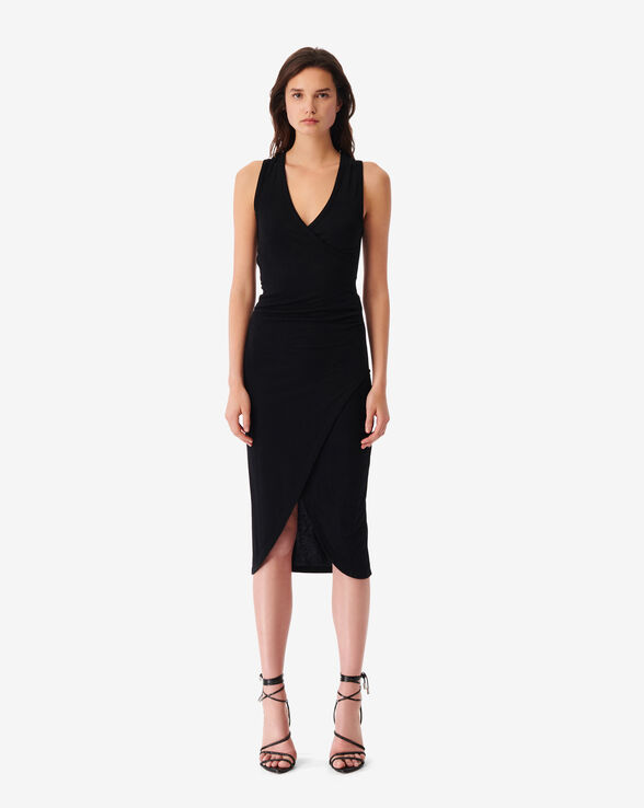 CINDYASPE V-NECK MIDI DRESS