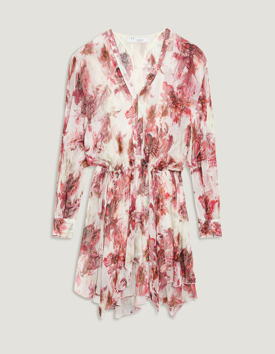 GARETH FLOWY FLORAL MINI DRESS