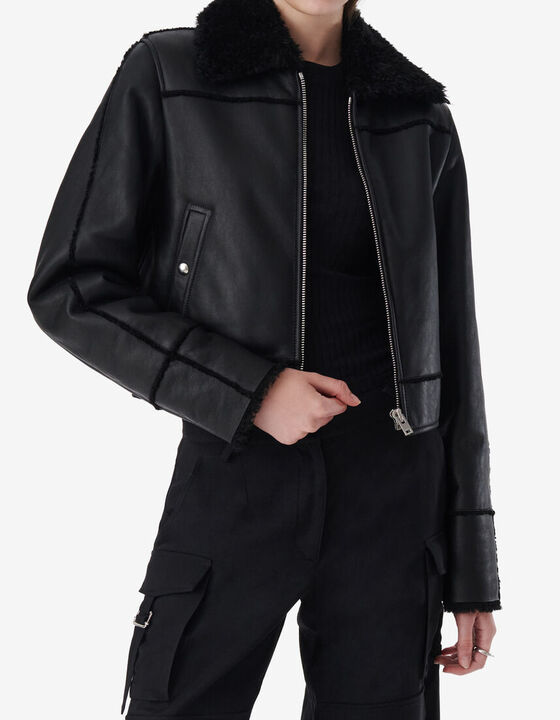 CROPPED LEATHER JACKET