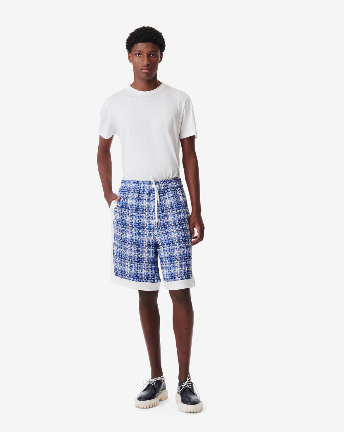 Shop Iro Dera Tweed Shorts