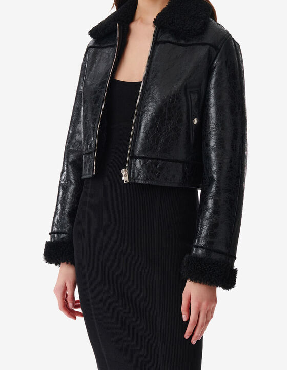 CROPPED LEATHER JACKET