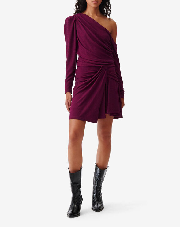 MERIMI SHORT LUREX JERSEY DRESS