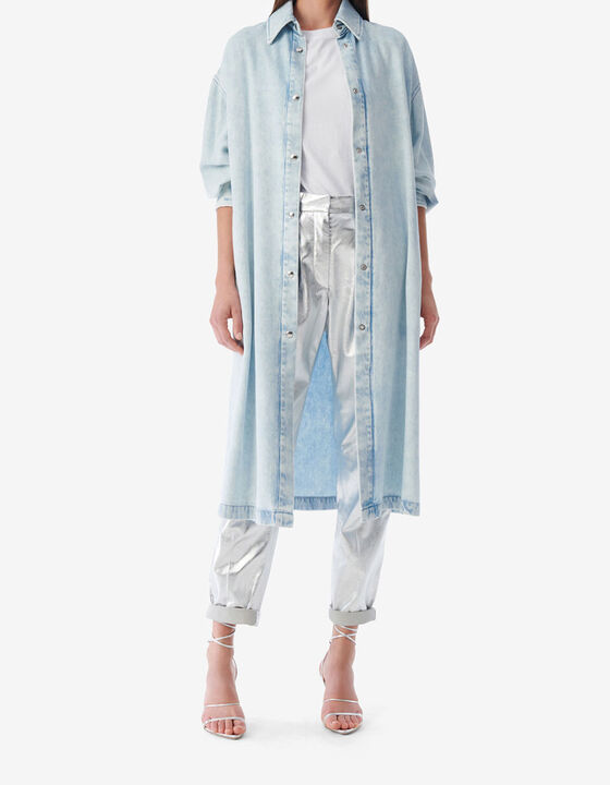 LONG DENIM OVERSHIRT