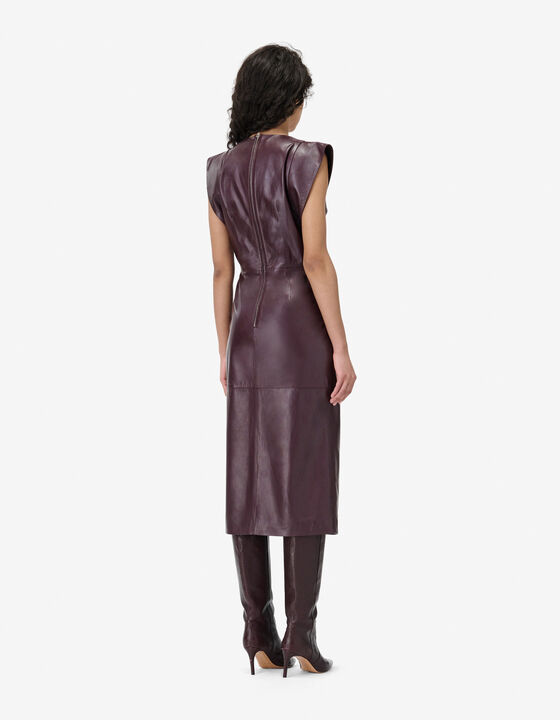 MIDI LAMBSKIN DRESS
