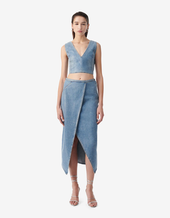 SHORT DENIM TOP