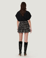 TYGASA PRINTED RUFFLE MINI SKIRT  image number null