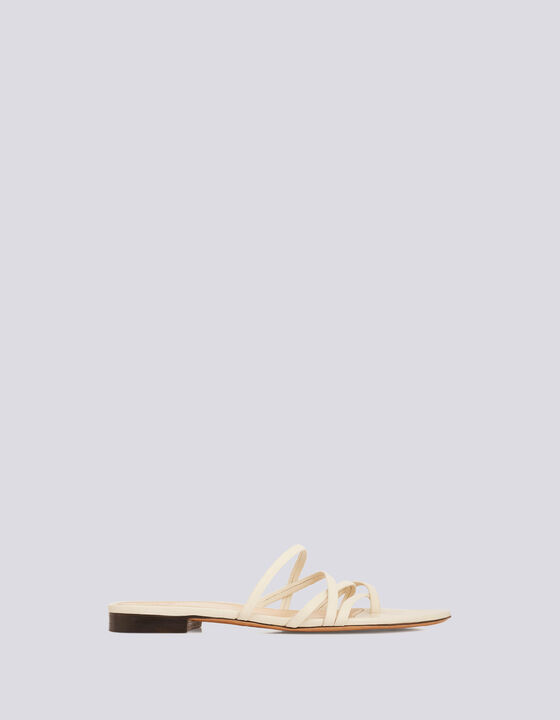 LEV STRAPPY FLAT LEATHER SANDALS