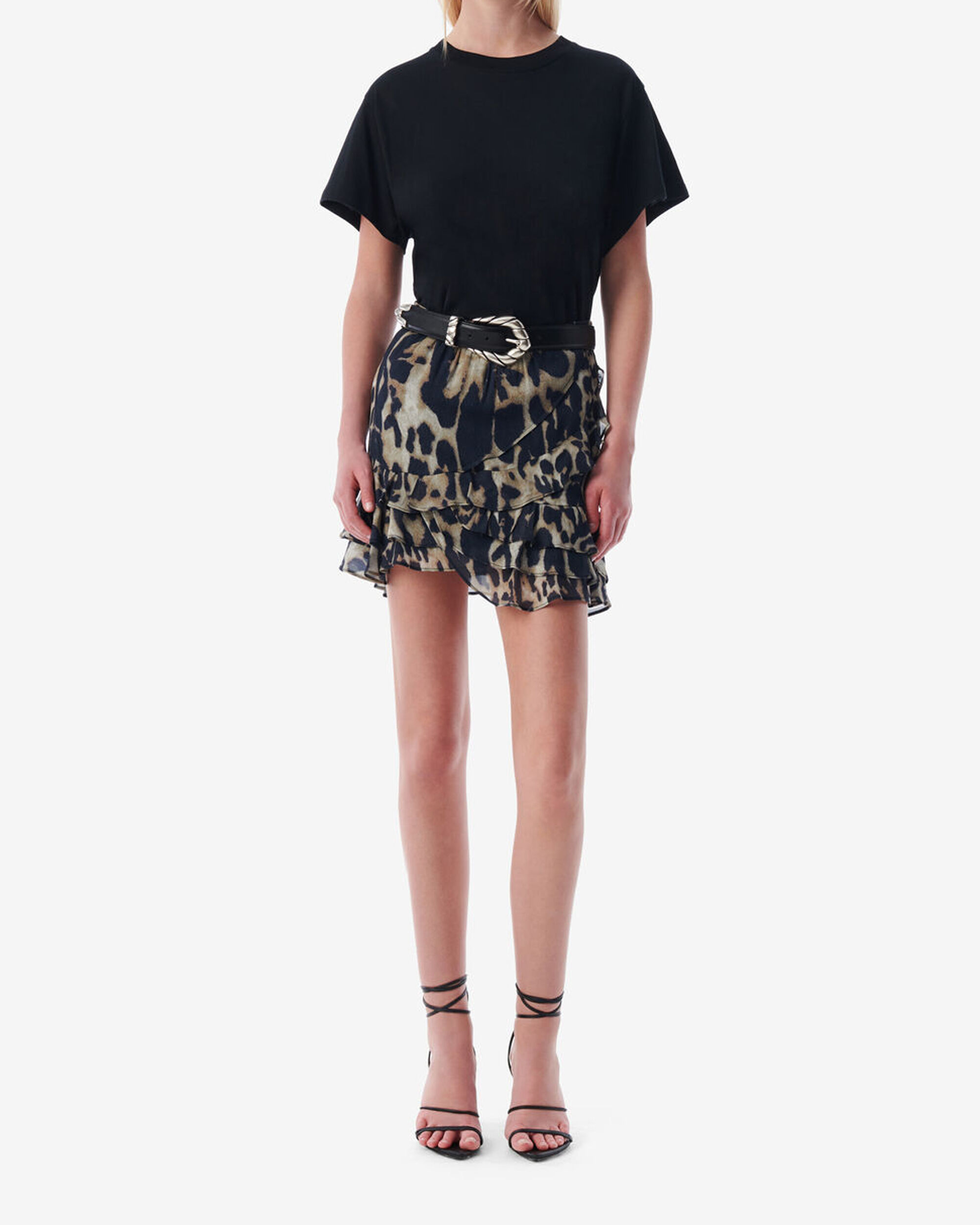 IRO ARCHIVES | LEOPARD-PRINT MINISKIRT