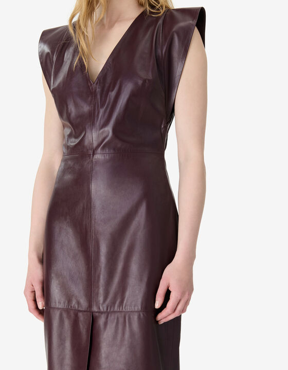 MIDI LAMBSKIN DRESS
