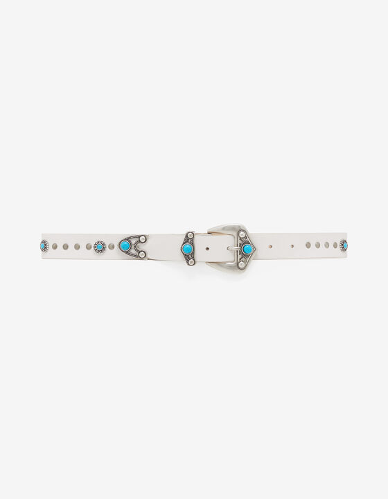 STUDDED LEATHER BELT