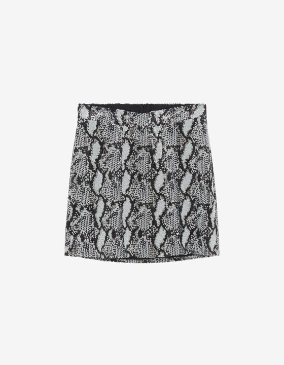 SHORT SEQUIN SKIRT