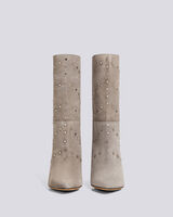 MILOW STUDDED SUEDE SLOUCH BOOTS image number null