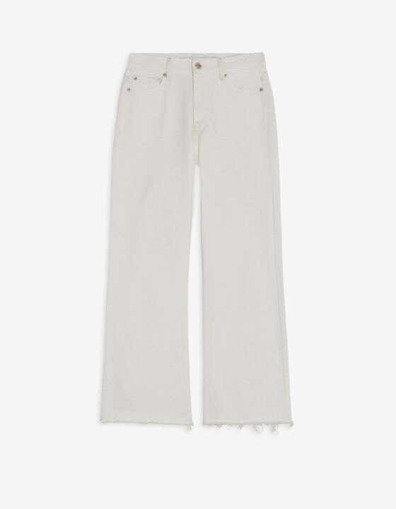 HIGH-WAISTED STRAIGHT-LEG JEANS