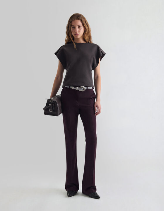STRUCTURED-SHOULDER T-SHIRT