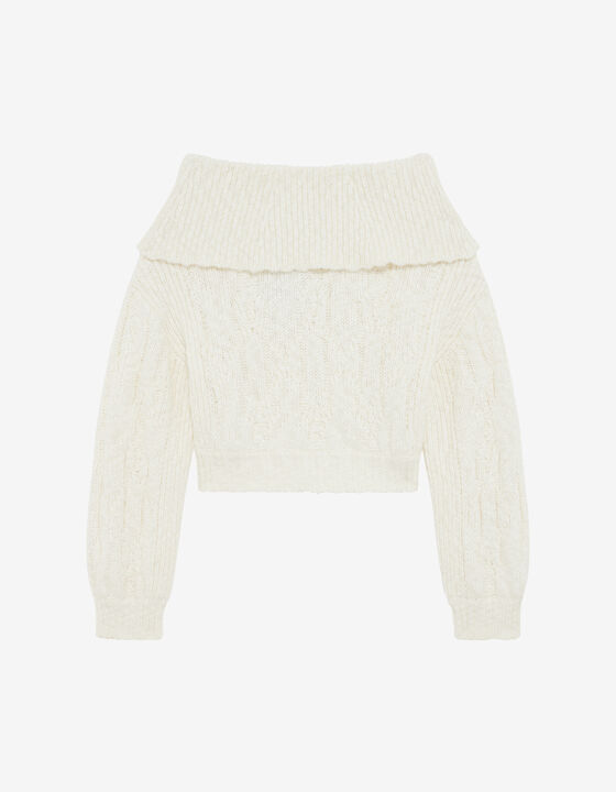 OFF-THE-SHOULDER SWEATER