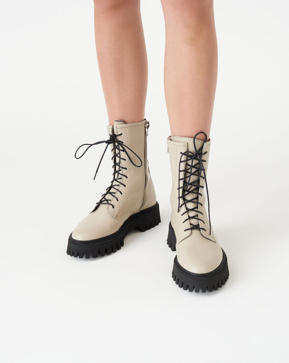 KOSMIC LACE-UP LEATHER COMBAT BOOTS