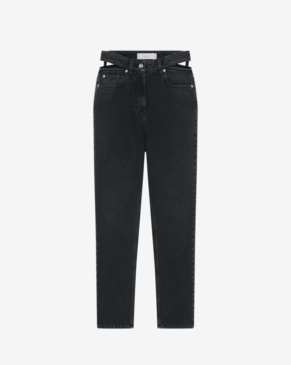 TOURO SLIM FIT JEANS WITH CUT-OUTS
