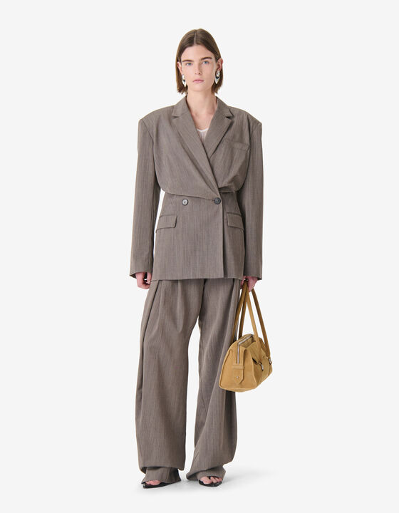 PANTALON LARGE &Agrave; PINCES