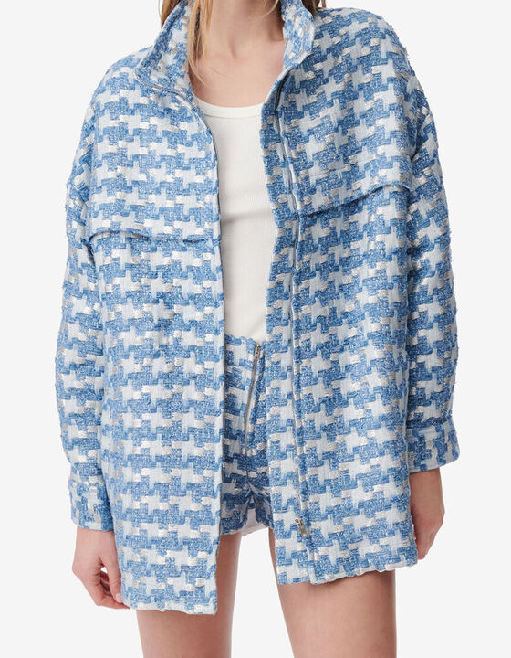 LONG LUREX TWEED JACKET