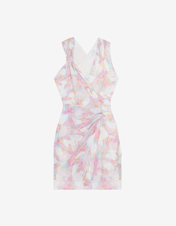 PRINT V-NECK DRESS